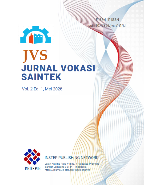					View Vol. 2 No. 01 (2026): JVS-Jurnal Vokasi Saintek
				